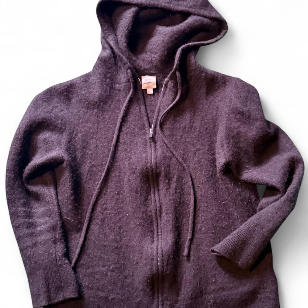 Anthropologie Nouveaux Women’s Black Cashmere Zip-Up Sweater